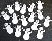 Edible Snowmen x 16 Wafer Rice Paper White Winter Onderland Baby 1st Birthday Cupcake Toppers Snowman Frozen Ice Holiday Cake Decoration