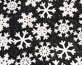 Edible Snowflakes White Winter Wonderland Wedding Cake Decorations Snow Wafer Rice Paper Christmas Party Birthday Frozen Cupcake Toppers RTD