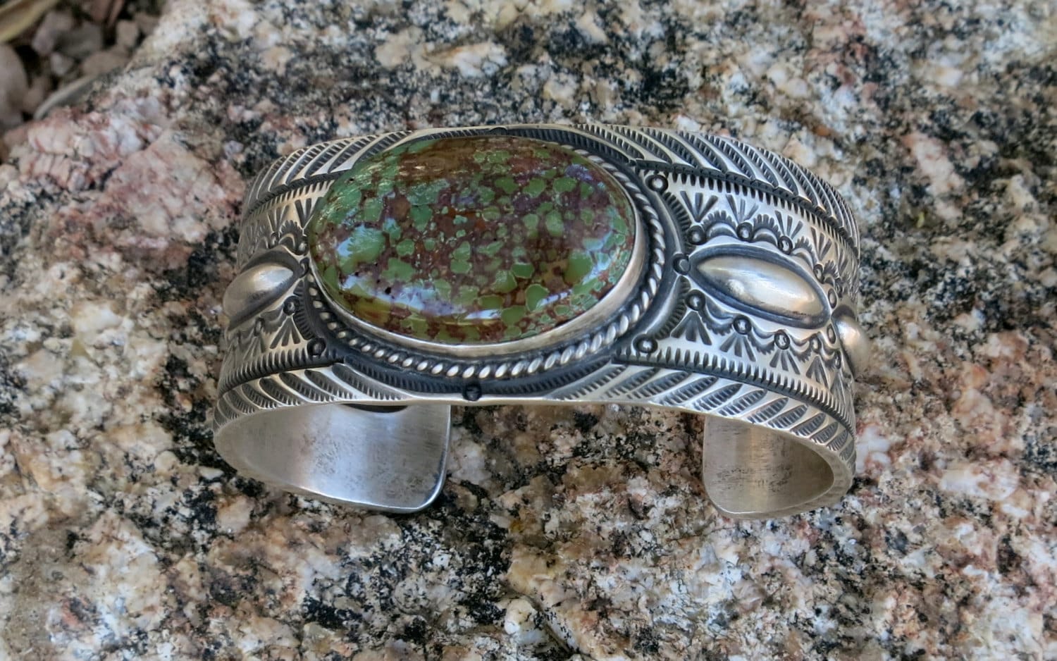 HERMAN SMITH TURQUOISE Bracelet, 108 Grams, Navajo Revival