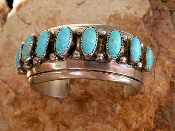 Heavy 161 Gram Vintage Native American Navajo Sterling Silver Bracelet Heavy 161 Gram Vintage Native American Navajo Sterling Silver Bracelet
