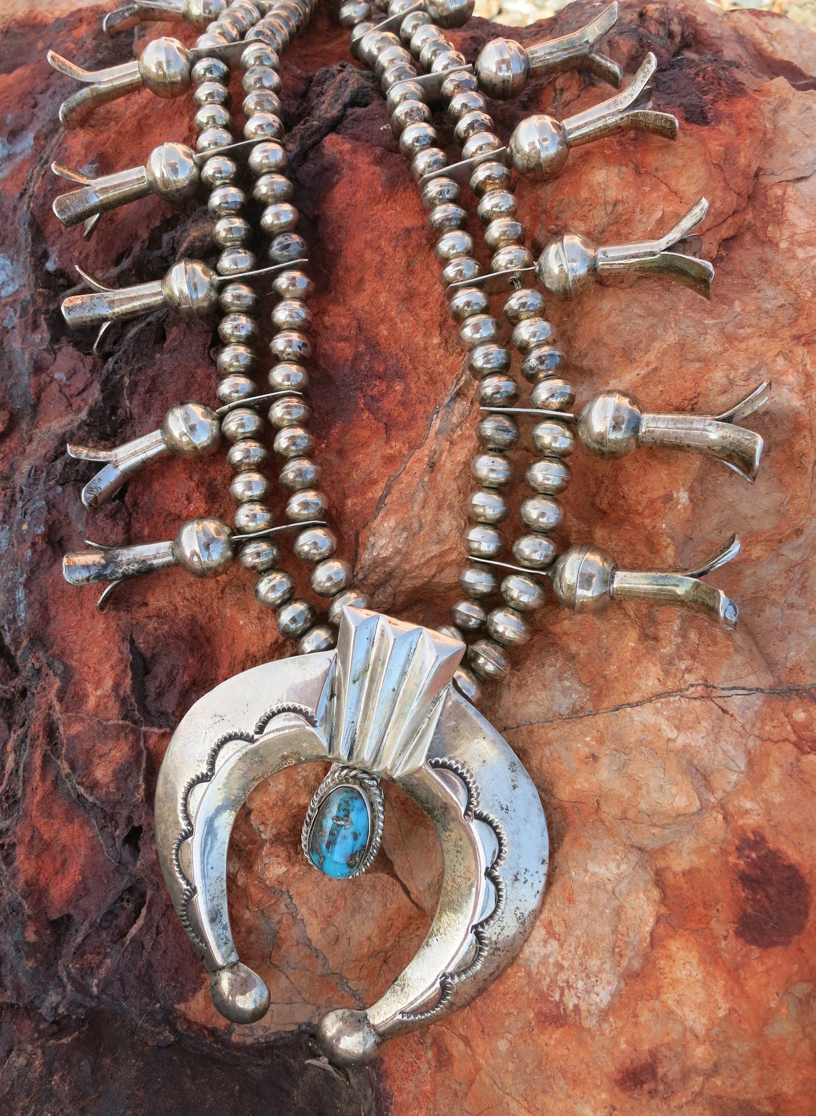 EXCEPTIONAL SQUASH BLOSSOM Necklace 27 & 216 Grams Etsy