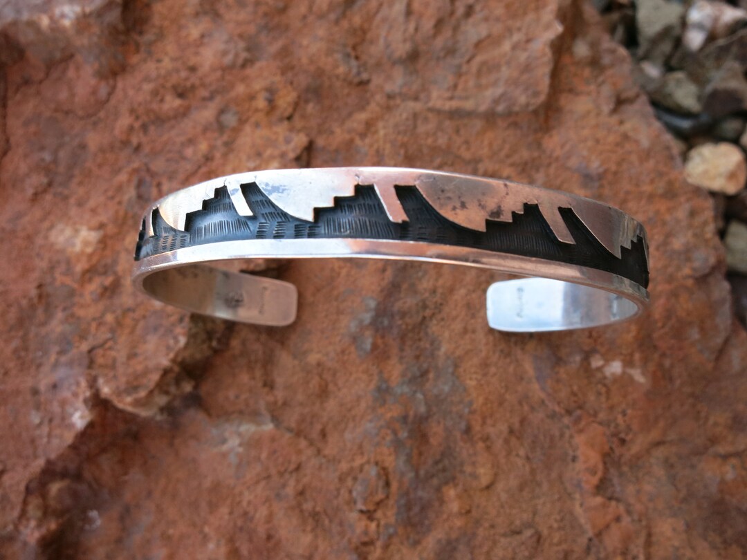 VINTAGE HOPI BRACELET, Size 7, Signed & Sterling Silver - Etsy VINTAGE HOPI BRACELET, Size 7, Signed & Sterling Silver - Etsy