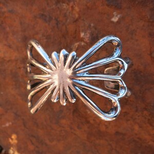 VINTAGE NAVAJO BRACELET, Cast, Sterling Silver, Ca 1960
