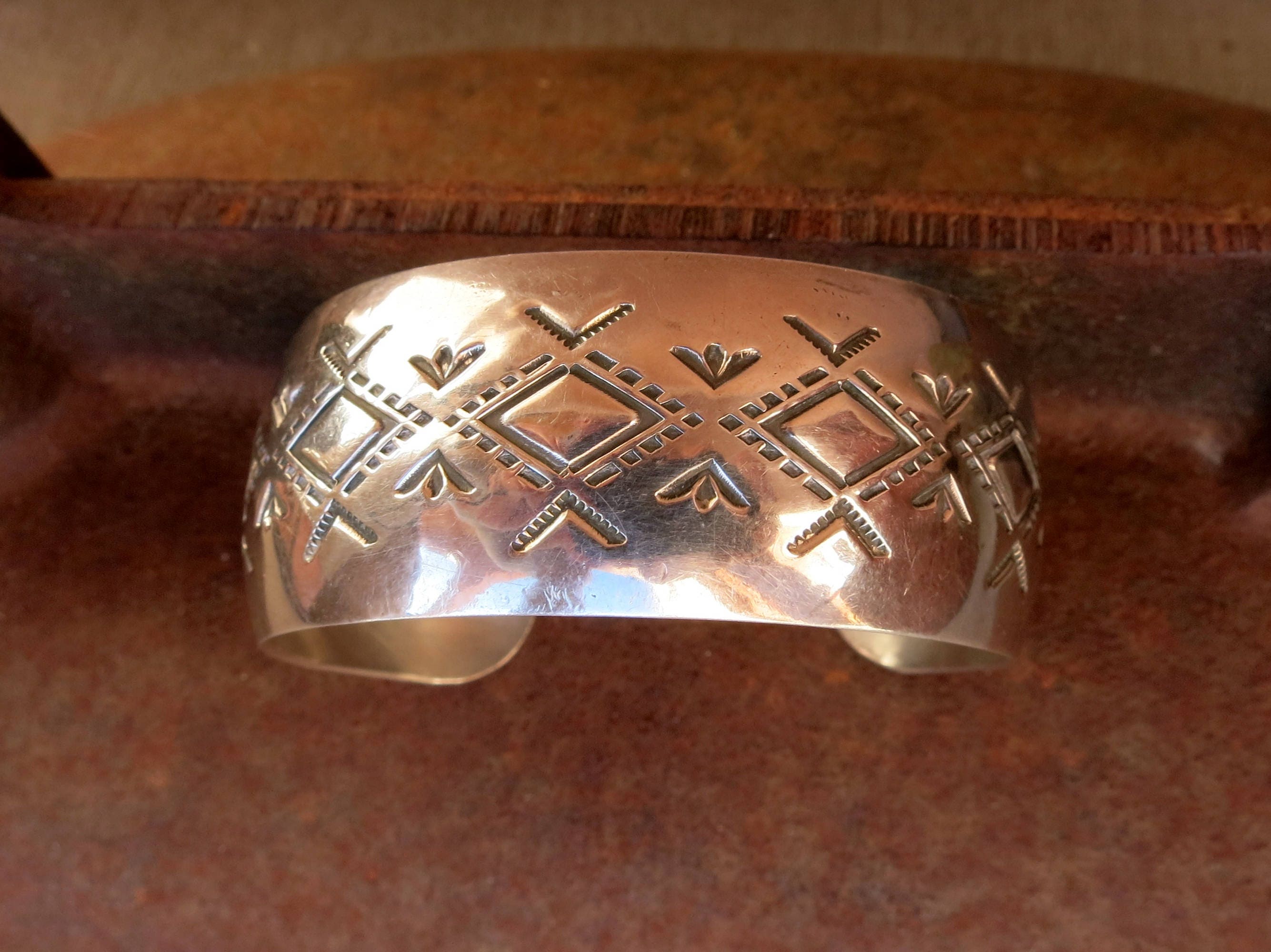 Navajo W Tracy Sterling Cuff Bracelet - Etsy