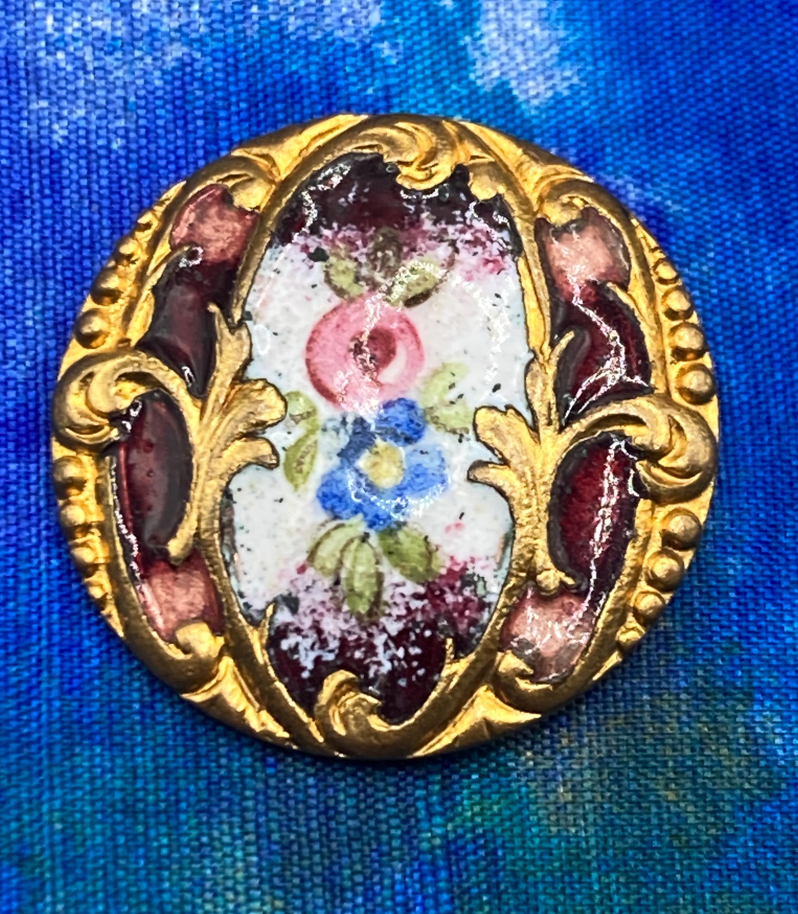 boutons pavone paris パヴォーネ 手描きボタン　フランス Vintage Paris Buttons - Etsy