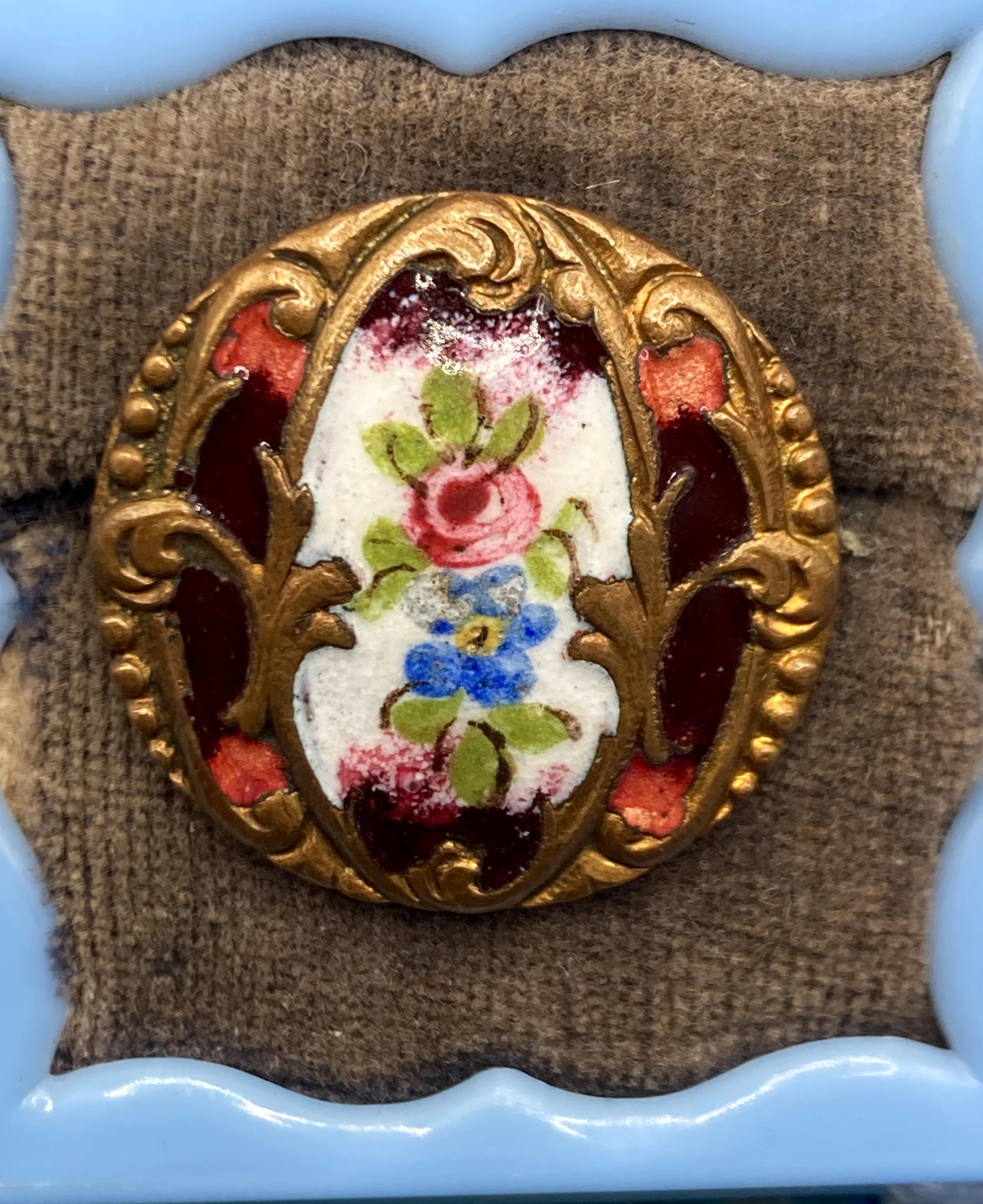 Antique enamel buttons - Etsy 日本