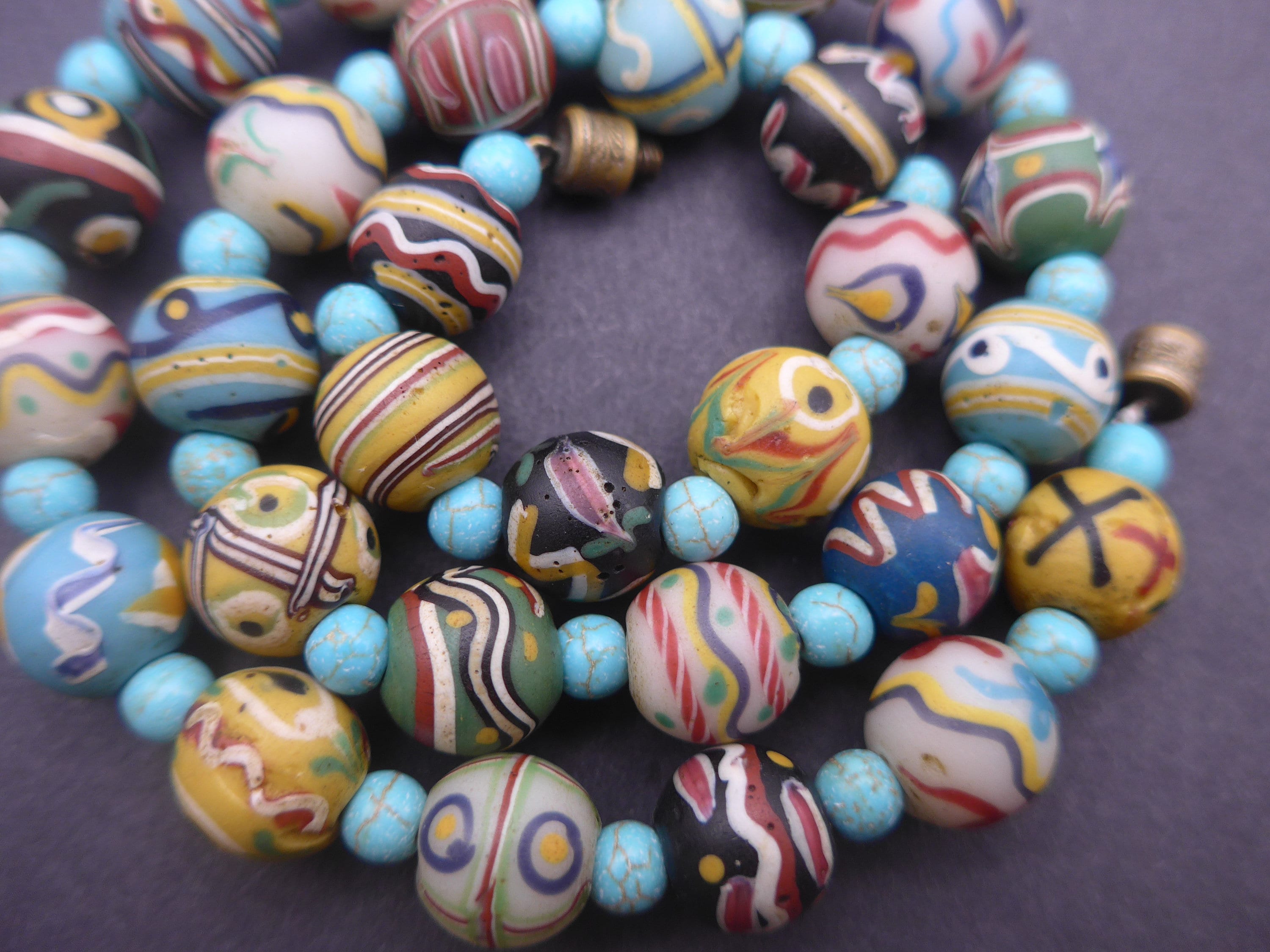 Pink Dogaressa Round 18mm Wholesale Venetian Glass Beads, Murano Glass Beads,  Blown Beads, Lampwork Beads, Millefiori