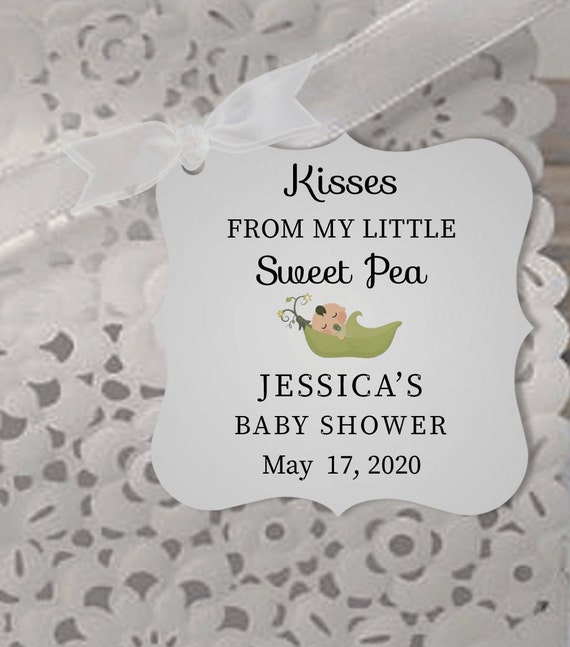 sweet pea baby shower favors