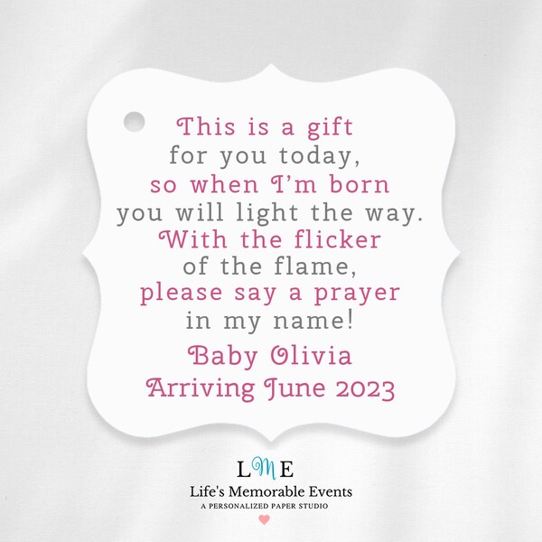 Baby Shower Tealight - Etsy