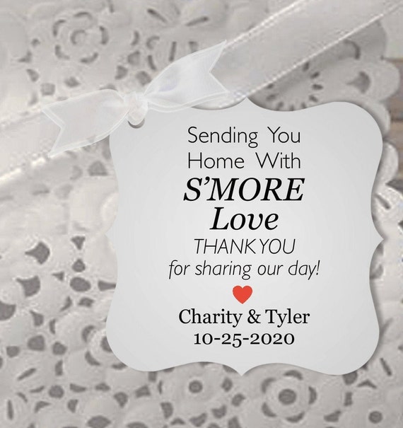 S'more Love Favor Tags Sending You Home With Smore Love Etsy