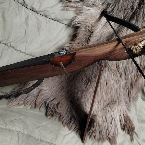 Handmade Walnut Medieval Crossbow
