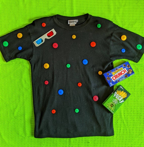 Vintage 1990's Weird Rare Button Shirt Geek Chic R