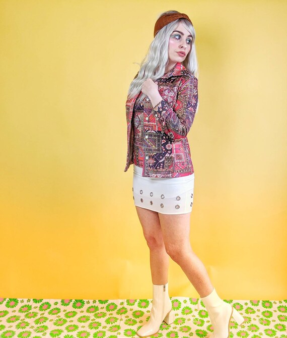 60's Vintage 2 Piece Set 70's Retro Office Fashion
