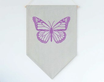 Monarch Butterfly Large Cross Stitch PDF Pattern, DIY Cross Stitch, Wall Art, Decoration, Instant Download
