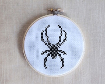 Spider No. 2 Silhouette Cross Stitch PDF Pattern