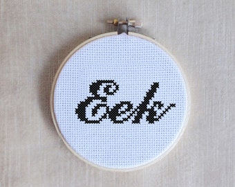 EEK Cross Stitch PDF Pattern