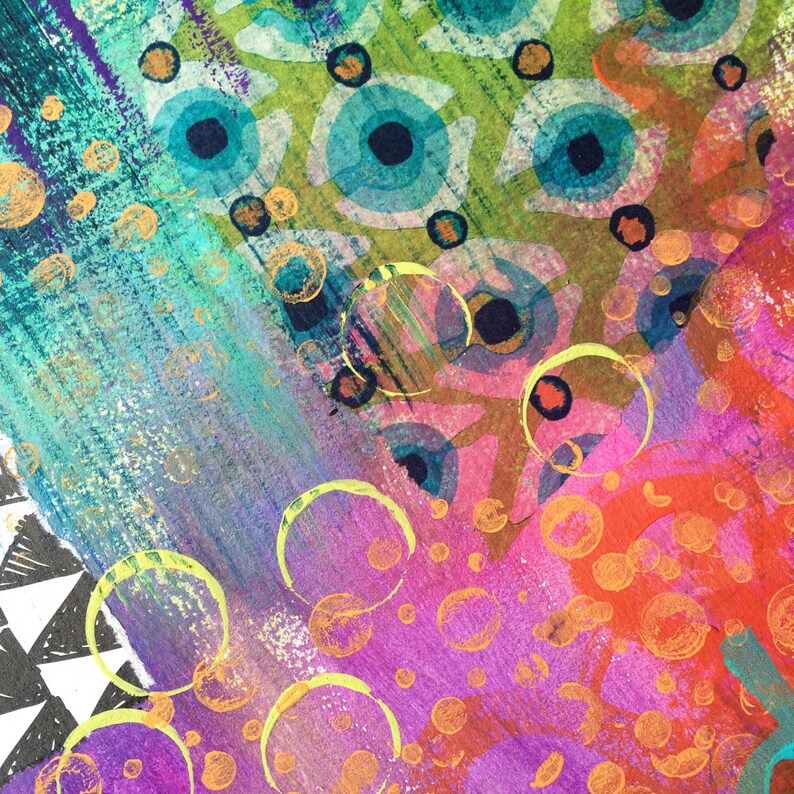 Abstract fine art print /'Carnival II/'