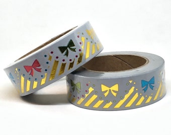 Cute Bow Foiled Washi Tape Roll