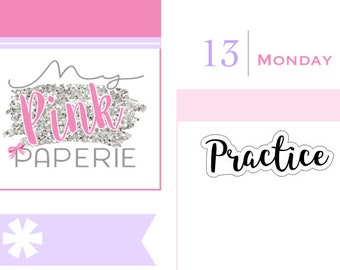 238 | "Practice" Script Lettering Stickers