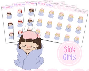 128 | Sick Girls | Cute Girl Stickers
