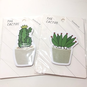 Notas adhesivas de cactus y suculentas