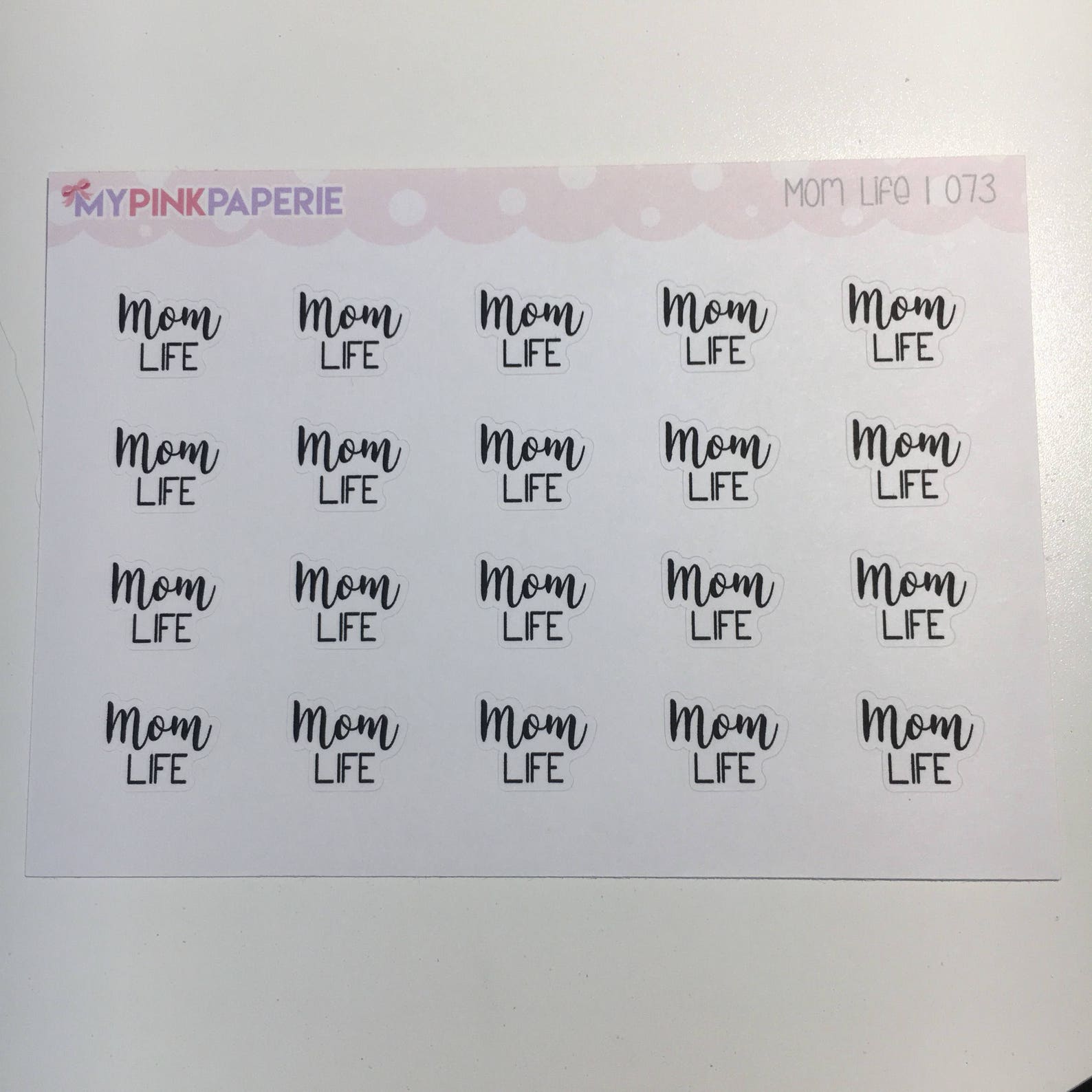 073 mom Life Script Stickers - Etsy
