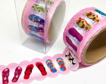 Flip Flops with Scalloped Edge Washi Tape Roll