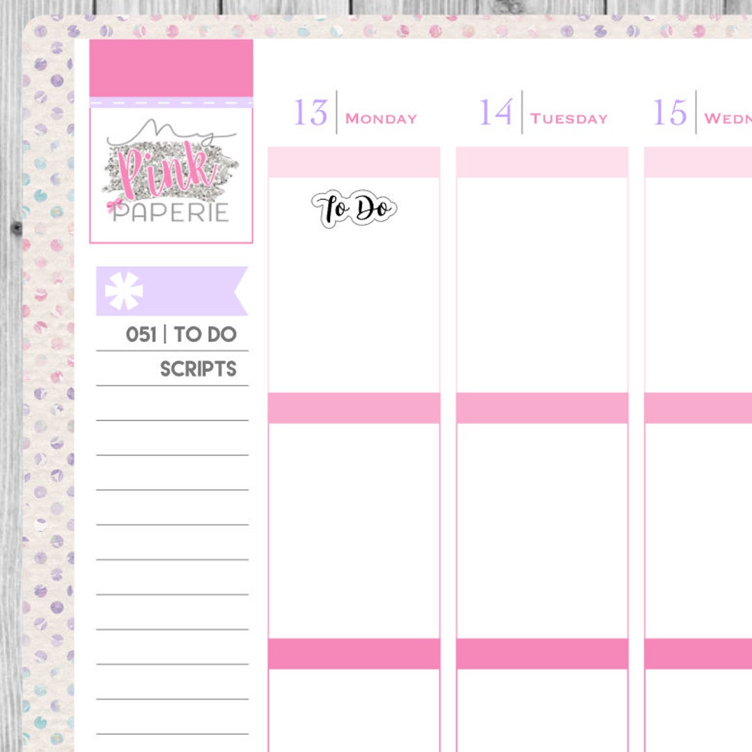 051 to Do Script Stickers - Etsy