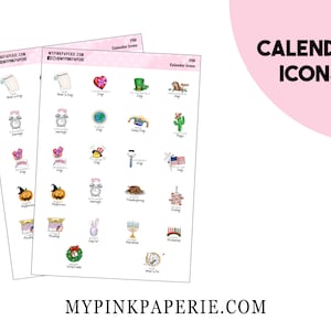 F06 | Calendar Icon Stickers