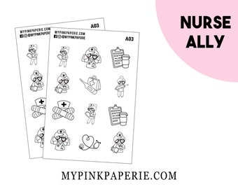 A03 | Nurse Ally | Foiled Activity Stickers