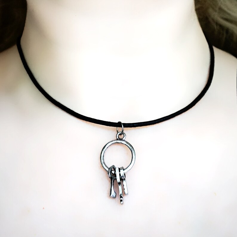 Submissive Day Collar Key Necklace Bdsm Jewelry Dominant Slave Etsy