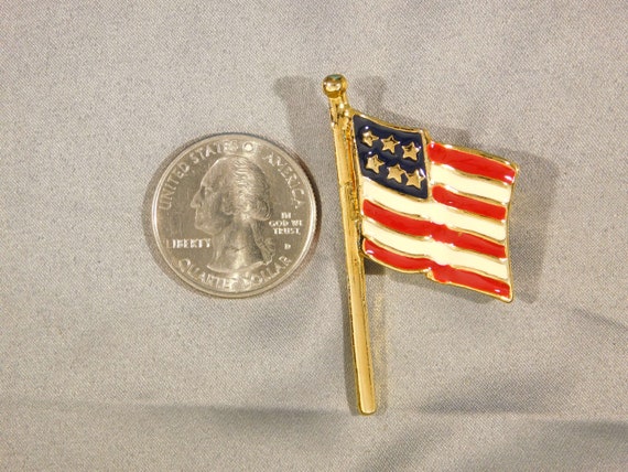 American Flag Brooch - image 2