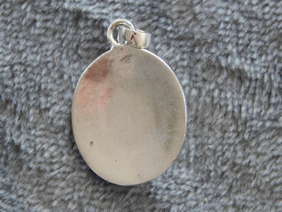 Handcrafted Silver & Green Agate Pendant - image 4