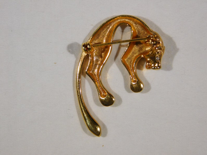 Leaping Lion Brooch