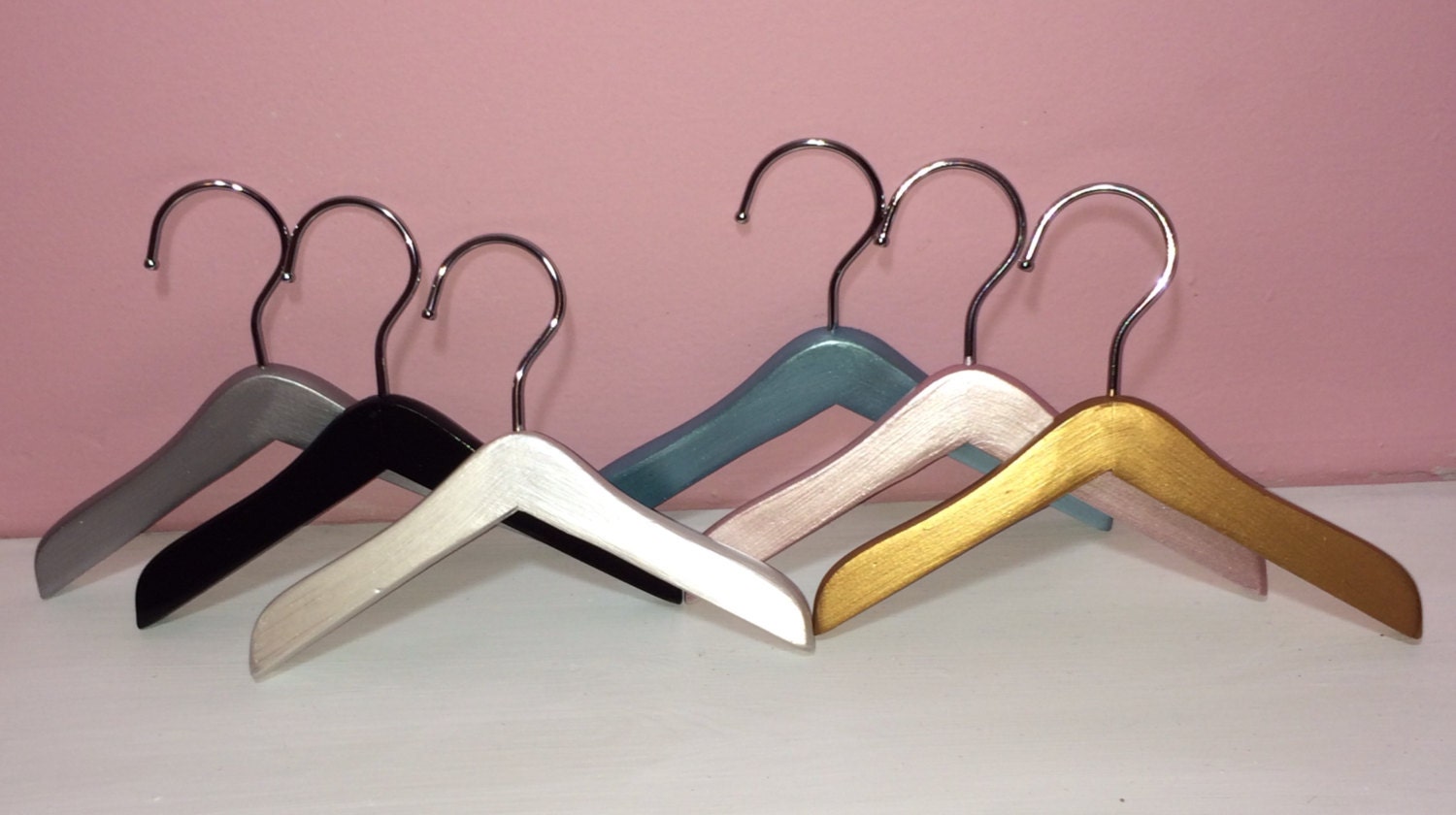Metallic dog apparel wooden hangers Etsy