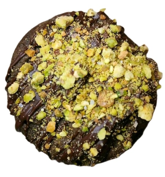 1/2 Dozen | Gourmet Dubai Chocolate Cookies | Stuffed with Pistachio Cream | Made-to-order | Keto | Gluten Free | Sugar Free | Birthday Gift