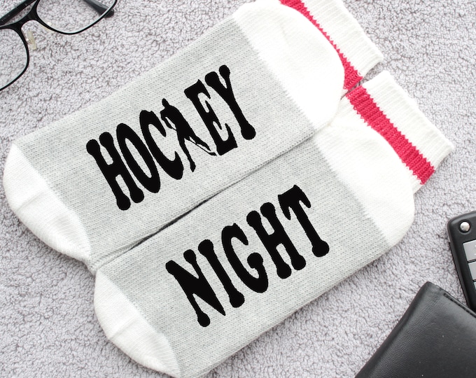 Hockey Night in Canada Socks, Game Night Socks, Hockey Fan clothing