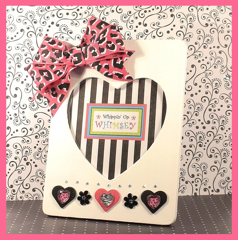 Zebra And Pink Frame Animal Print Picture Heart Photo Valentine S Day Fierce Fabulous