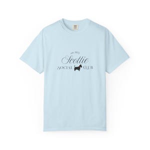 Scottie Social Club T-shirt | Scottie hundsilhuett, vintagestil bild 12