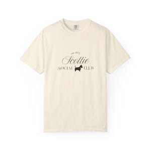 Scottie Social Club T-shirt | Scottie hundsilhuett, vintagestil bild 4