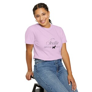 Scottie Social Club T-shirt | Scottie hundsilhuett, vintagestil bild 17