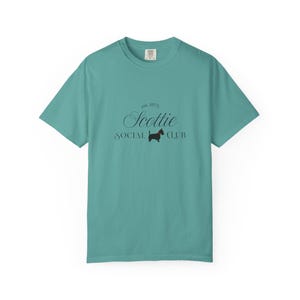 Scottie Social Club T-shirt | Scottie hundsilhuett, vintagestil bild 10
