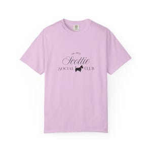 Scottie Social Club T-shirt | Scottie hundsilhuett, vintagestil bild 16