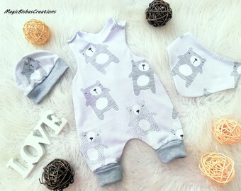personalised baby dungarees