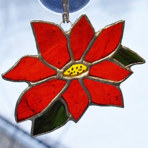 Weihnachtsstern Suncatcher Hängende Fensterdekoration