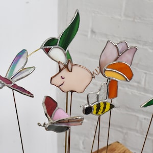 Plant sticks: Nature - Stained Glass