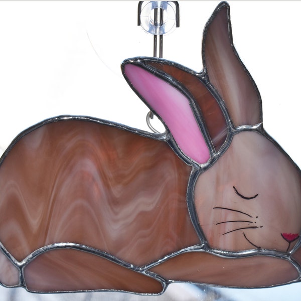 Stained Glass Window Hangings Bunny - Etsy