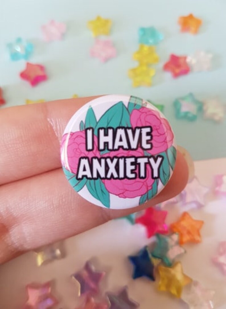 Quote / Pin Badge / Anxiety / Autism / Button Badge / Geek / Etsy