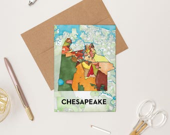 Tarjeta de felicitación de los barrios de Chesapeake