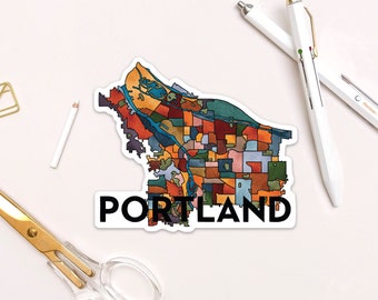 Barrios de Portland Pegatina
